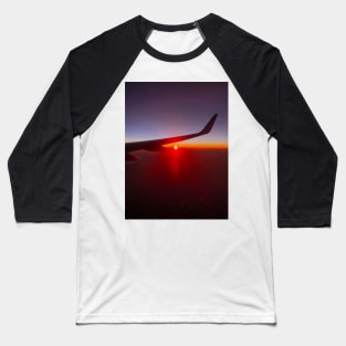 Aerial View of Sunset Baseball T-Shirt